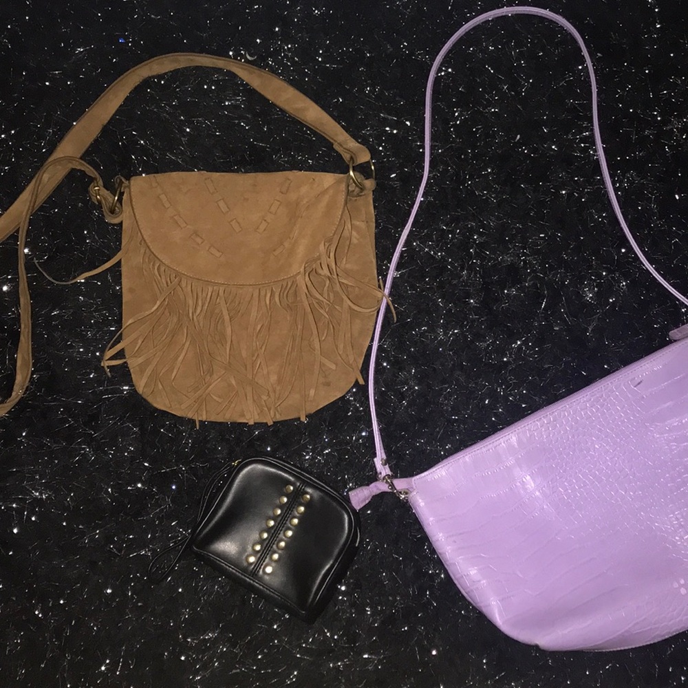 2 purses & a wristlet